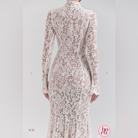 House of CB Sophia Lace Long Sleeve Dress NWT - Picture 7 of 7